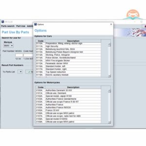 BMW ETK . spare parts lookup software